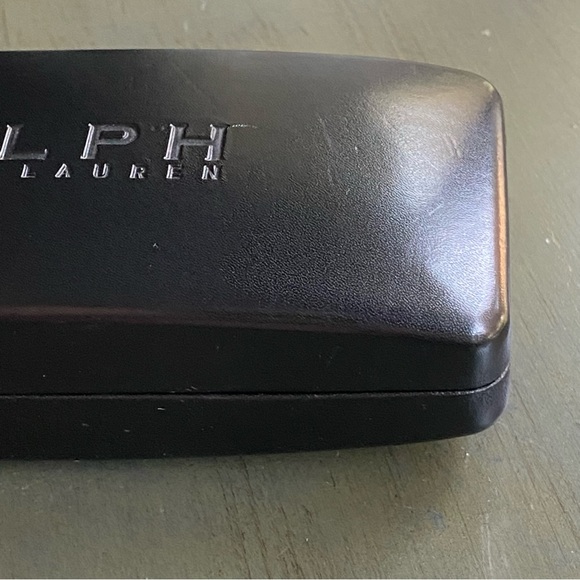 Ralph Lauren Black Eyeglasses Case Hard Clamshell Glasses Rectangle Holder - Picture 2 of 13